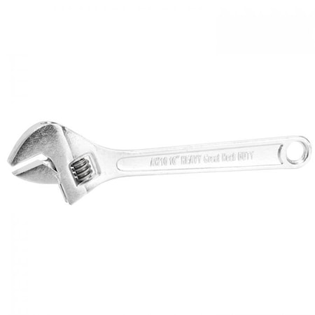 10-In Adjustable Wrench, Clam Shell